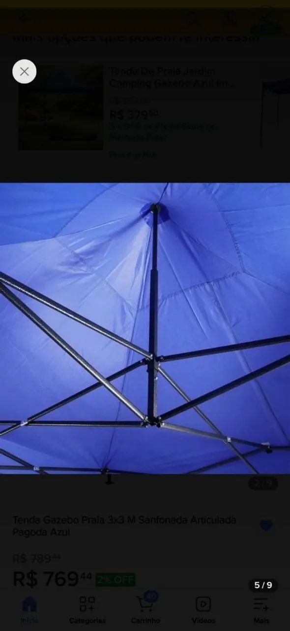 Tenda Bel Articulada 3x3 - Foto 4