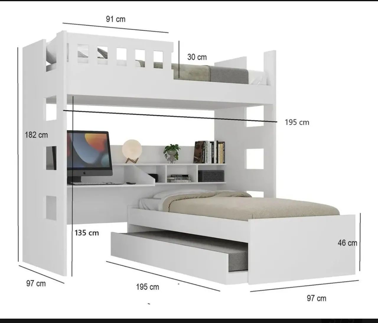 Excelente Cama Treliche + Cômoda  - Foto 2