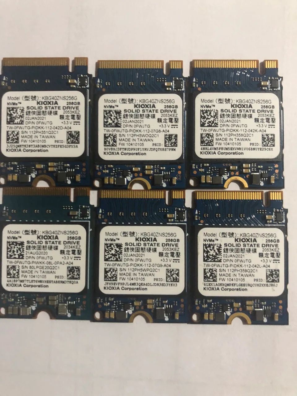 KIT 6x SSD NVMe 256GB KIOXIA  - Foto 2