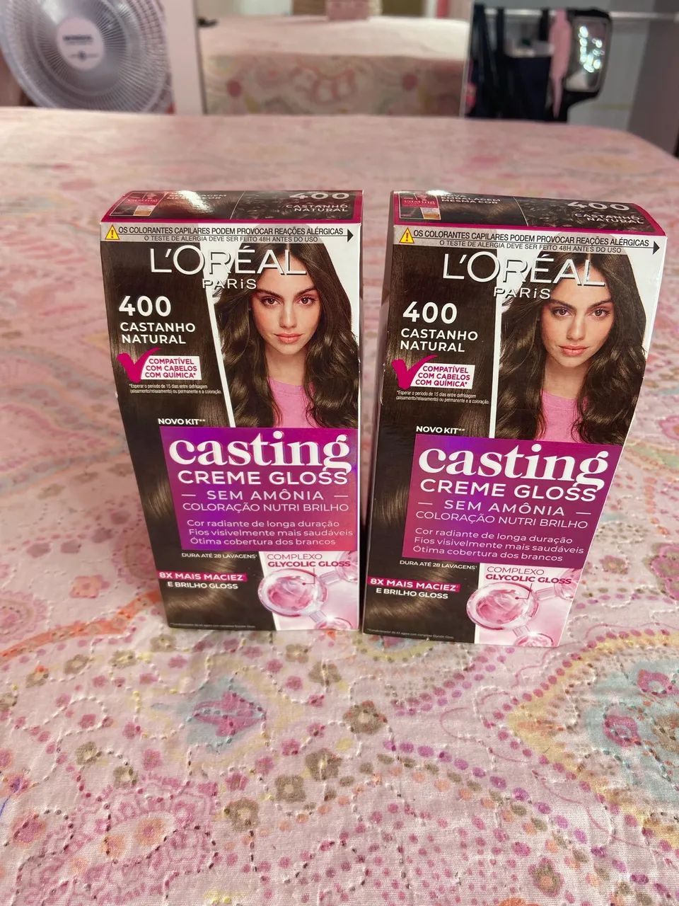Kit de tinta castanho natural casting creme gloss