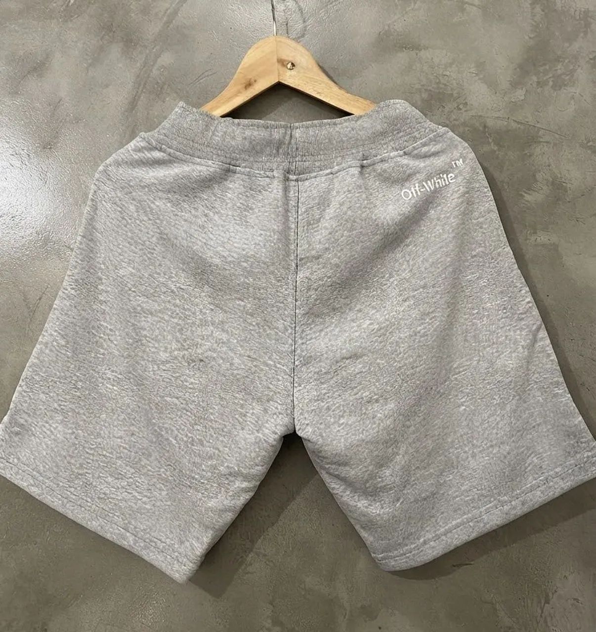 Shorts Off-White Grey Logo Sweat - Foto 5