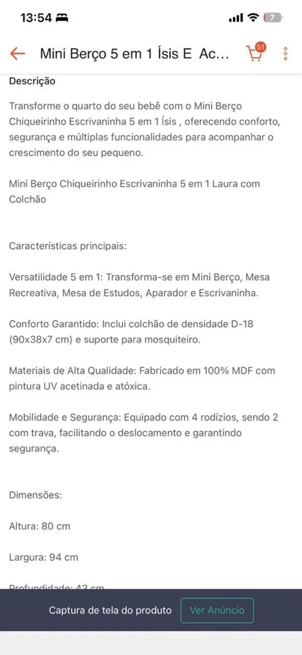 Berço de bebê  - Foto 3
