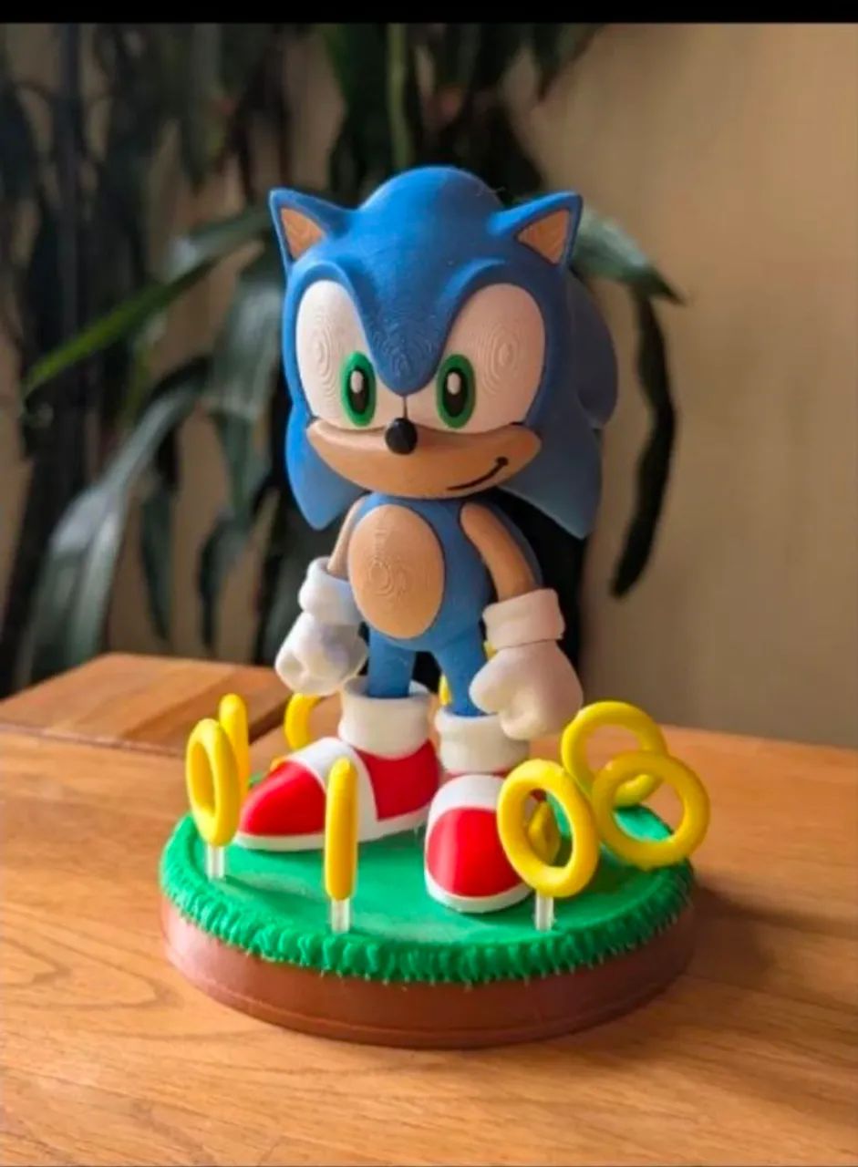 Centro de Mesa Sonic + base com aneis