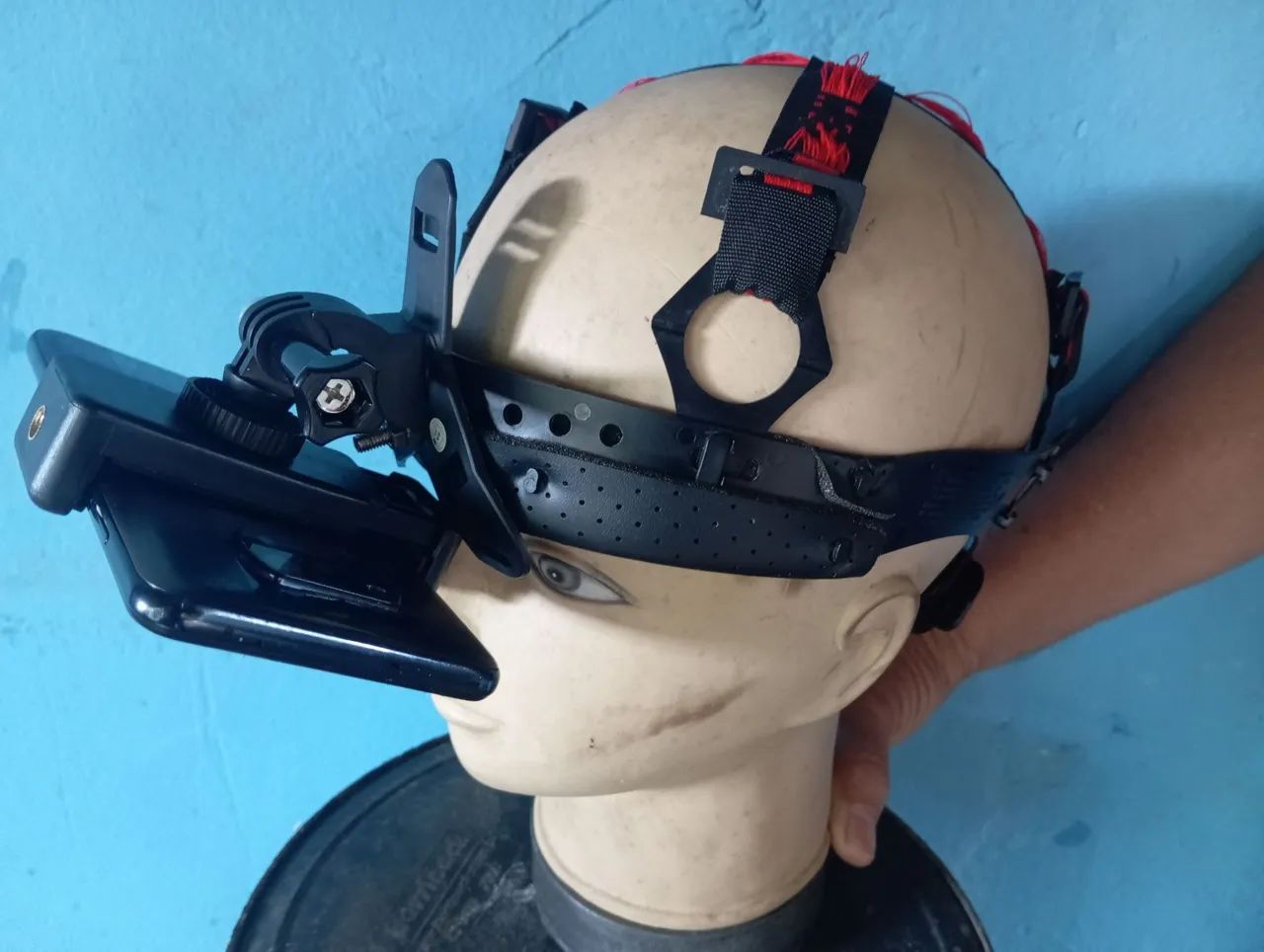 Suporte de cabeça para celular e câmeras para gravações de vídeos  - Foto 2