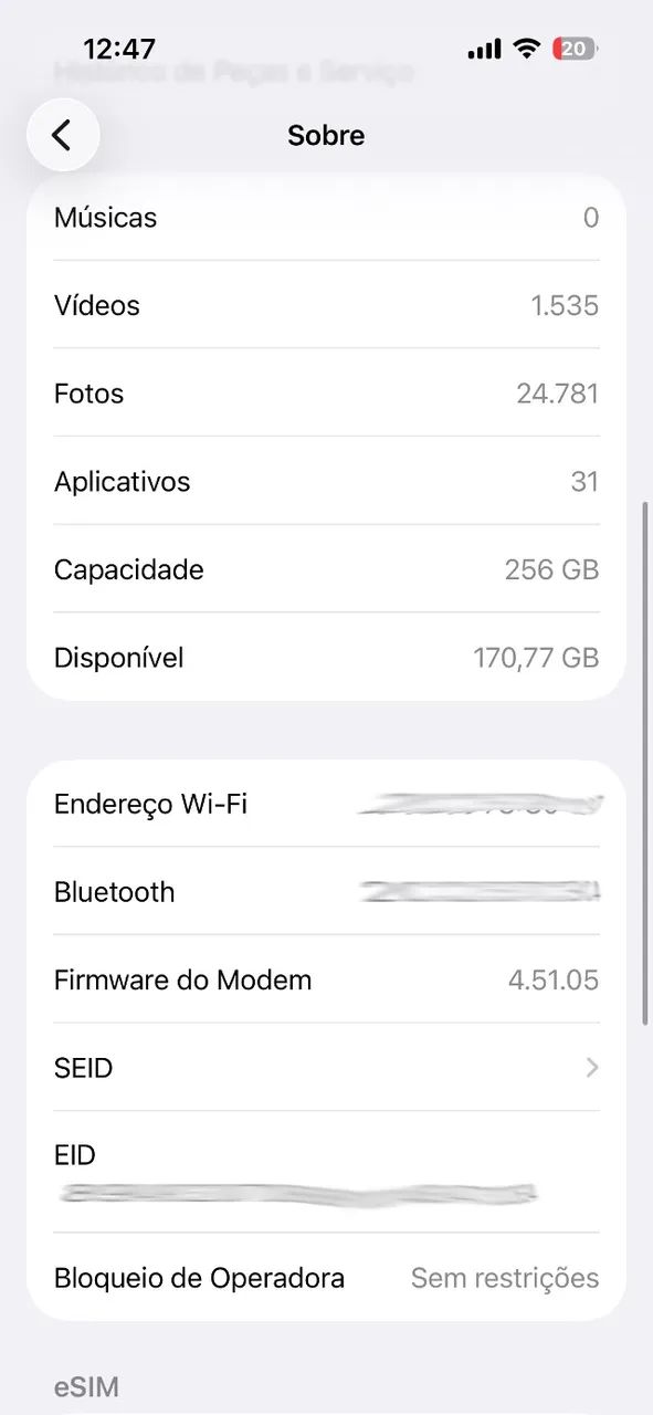 iPhone 14 Pro 256GB Preto excelente condição - 79% bateria - Foto 5
