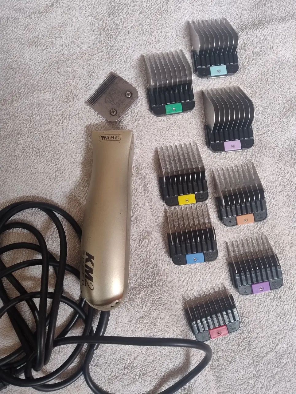 Máquina de tosa Km 2 kit adaptador e lâmina 10 
