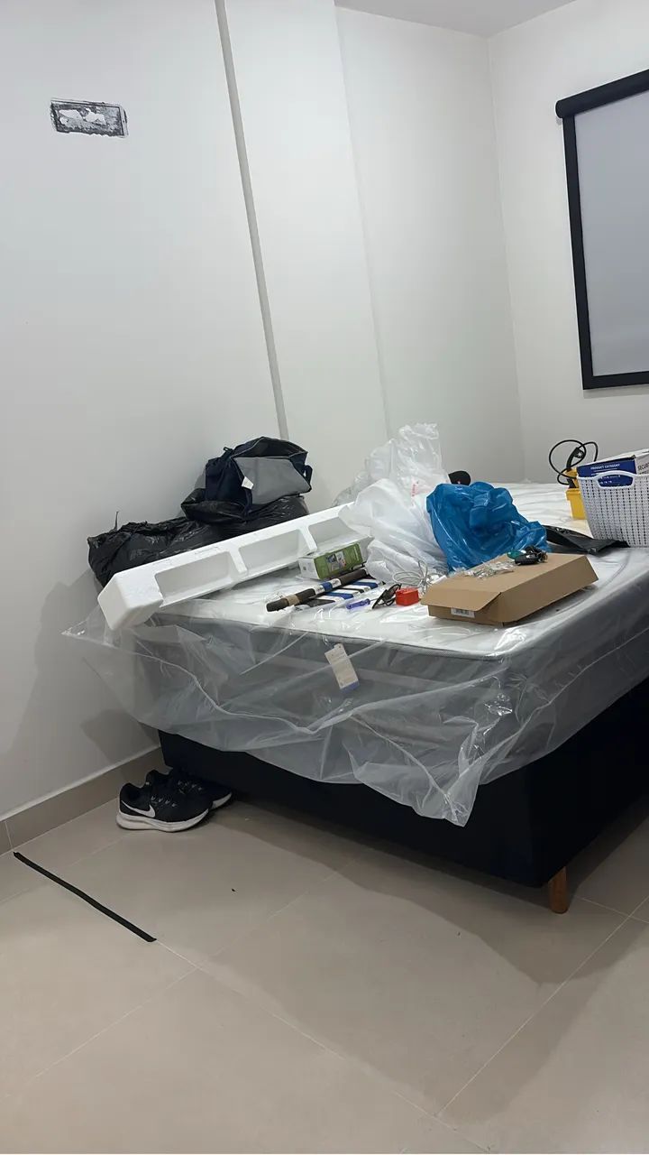 Vendo cama de casal nova na embalagem  - Foto 2
