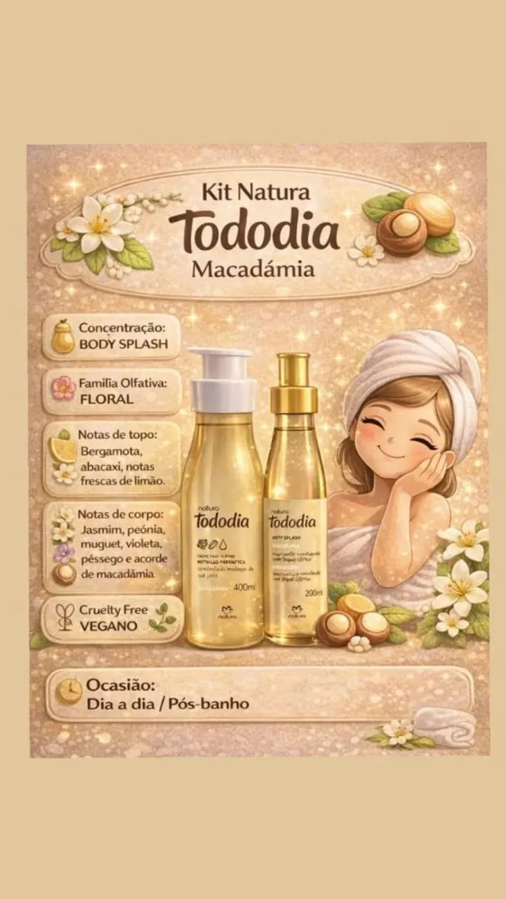 KIT TODODIA MACADÂMIA 