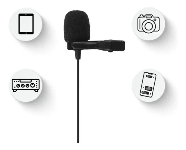 Microfone JBL De Lapela CSLM - 20 B Celular Câmera Dslr Tablet Cor Preto - Foto 2