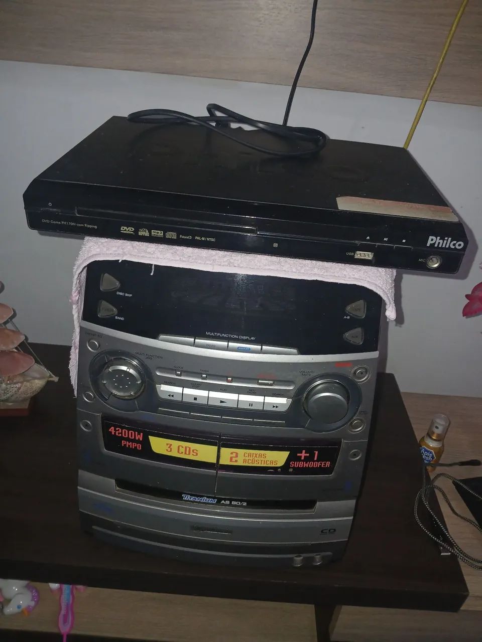 Vend-se aparelho de som  mais um DVD  - Foto 3