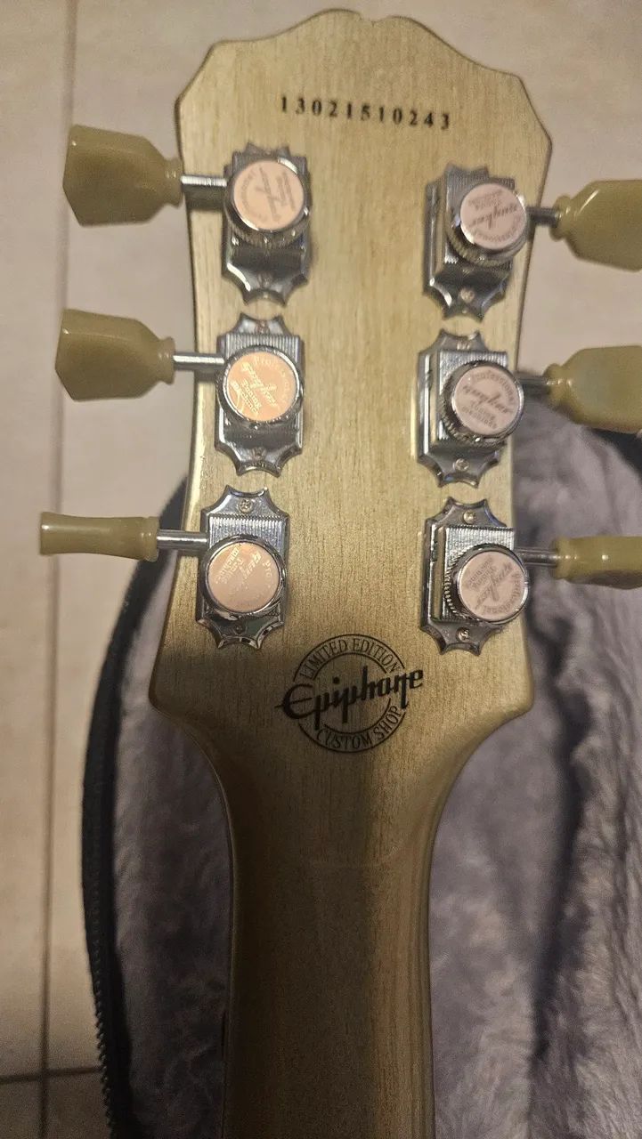  Epiphone Std ltd edition custom shop 2013 Silver Flake! - Foto 4