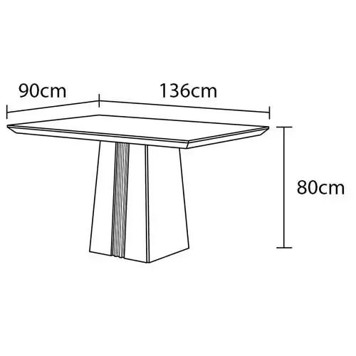 Mesa de jantar retangular com 4 cadeiras - Foto 3