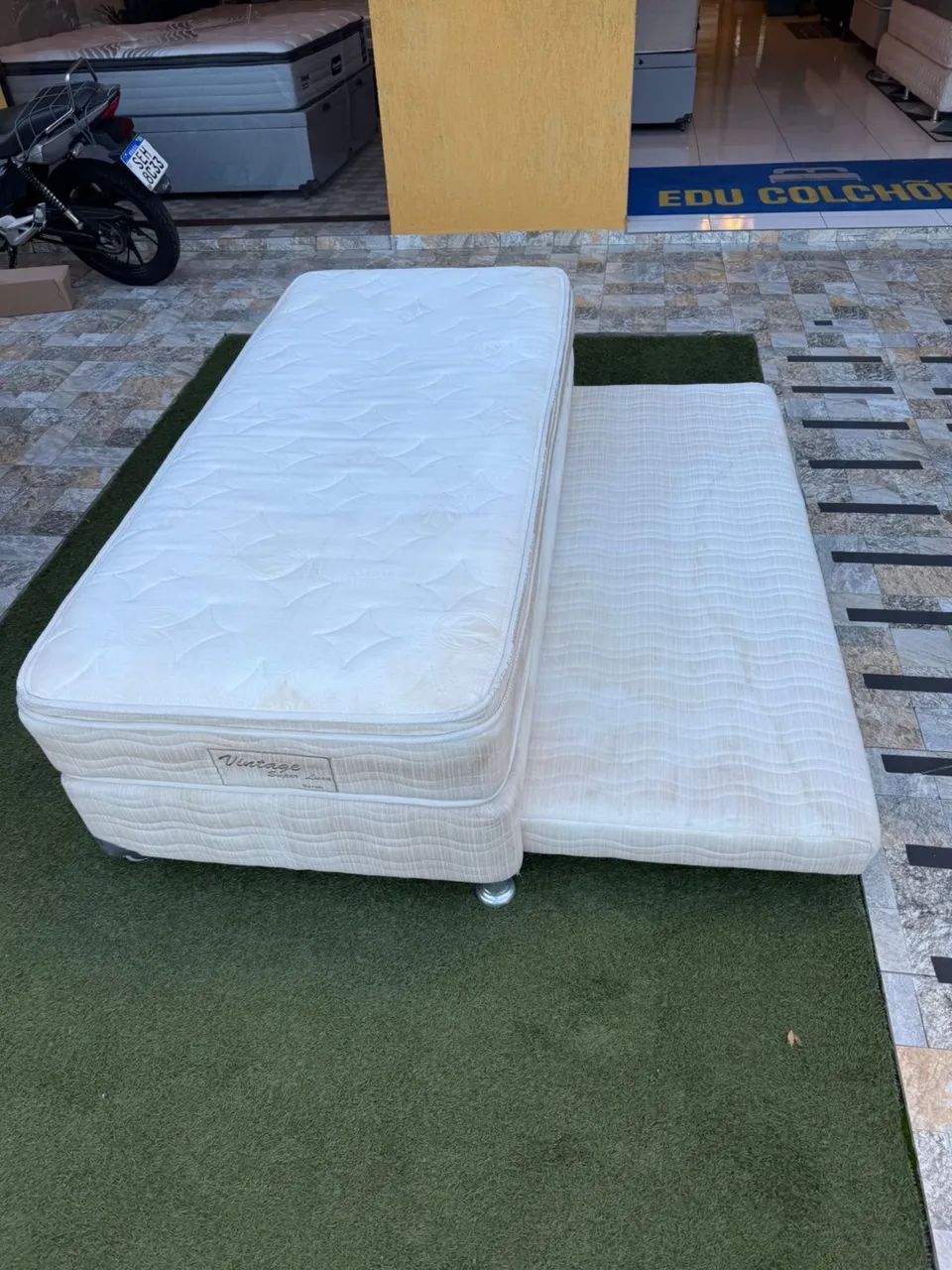 Bicama de solteiro com cama auxiliar usada - Entrego!  - Foto 4