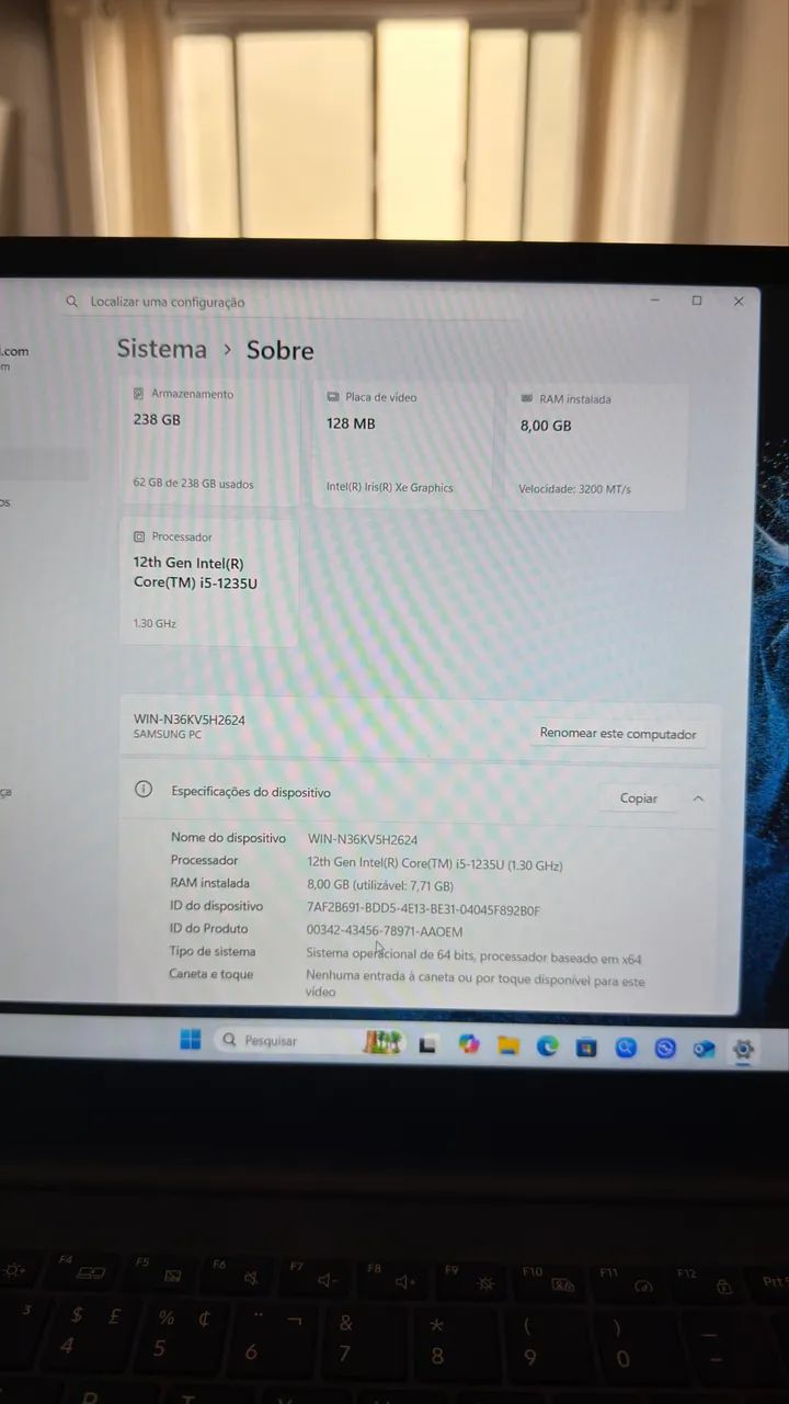 Notebook /Samsung Galaxy Book2 I5 15,6 POLEGADAS - Foto 2