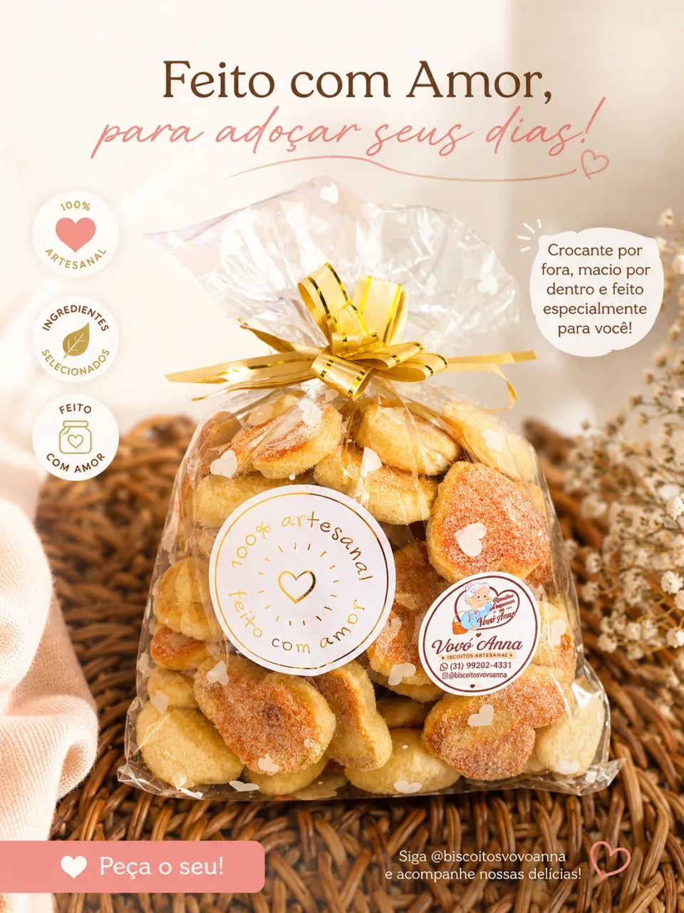 Biscoitos Artesanais Amanteigados