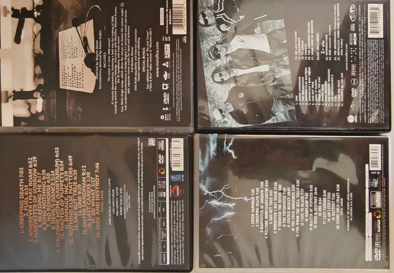 Coleção CD's e DVD's do Metallica