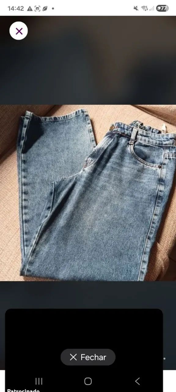 Calça masculina 