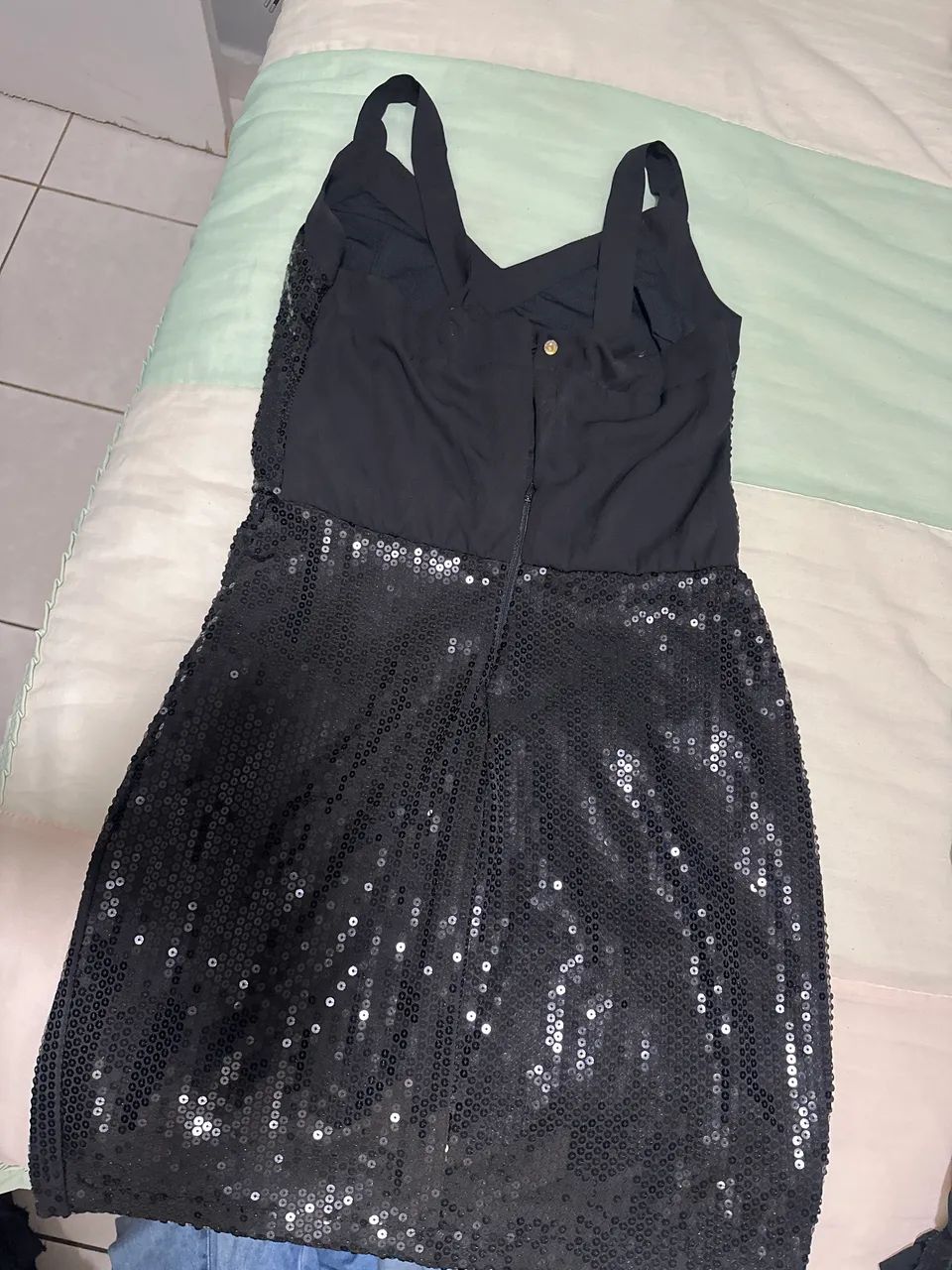 vestido festa brilhante veste P/M - Foto 2
