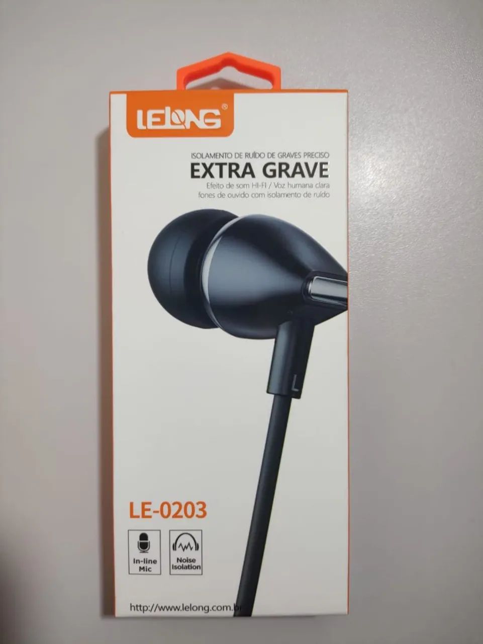 Vendo Fone de ouvido e microfone, modelo Lelong LE-0203