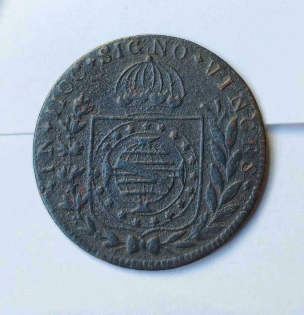 Moeda 20 1824 Variante escudo sem Colorir  - Foto 2