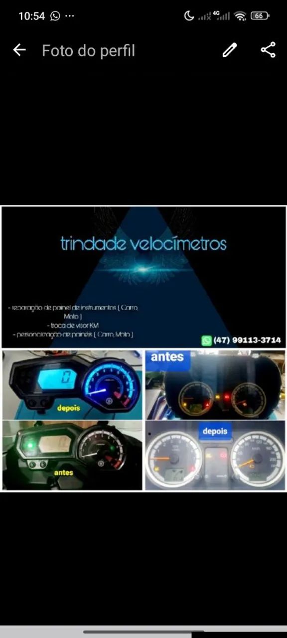 Paineis de instrumentos carro e moto 