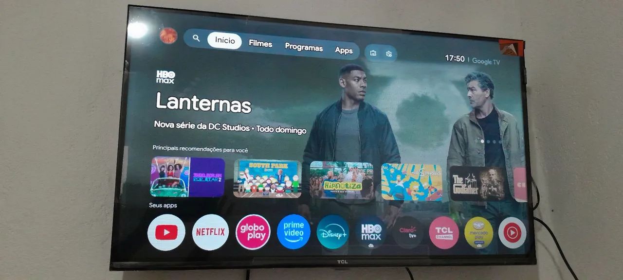 Smart TV TCL com antena