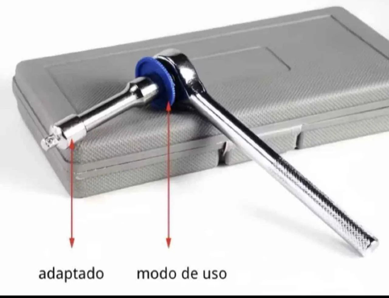 Mala De Soquete 40 Peças Chave Catraca Reversível  - Foto 4