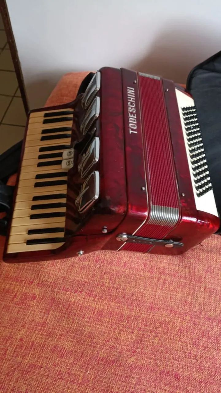 Vende Sanfona Todeschini 80 Baixos de 1967<br>Acompanha bag - Foto 2