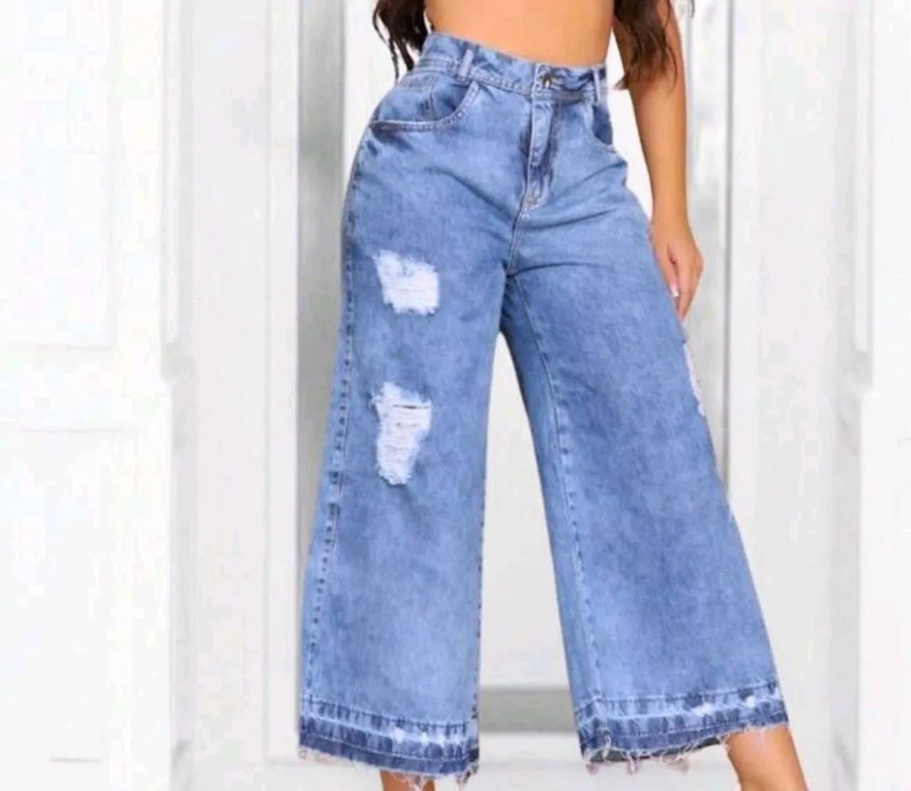 Calça jeans feminina 46 - Foto 2