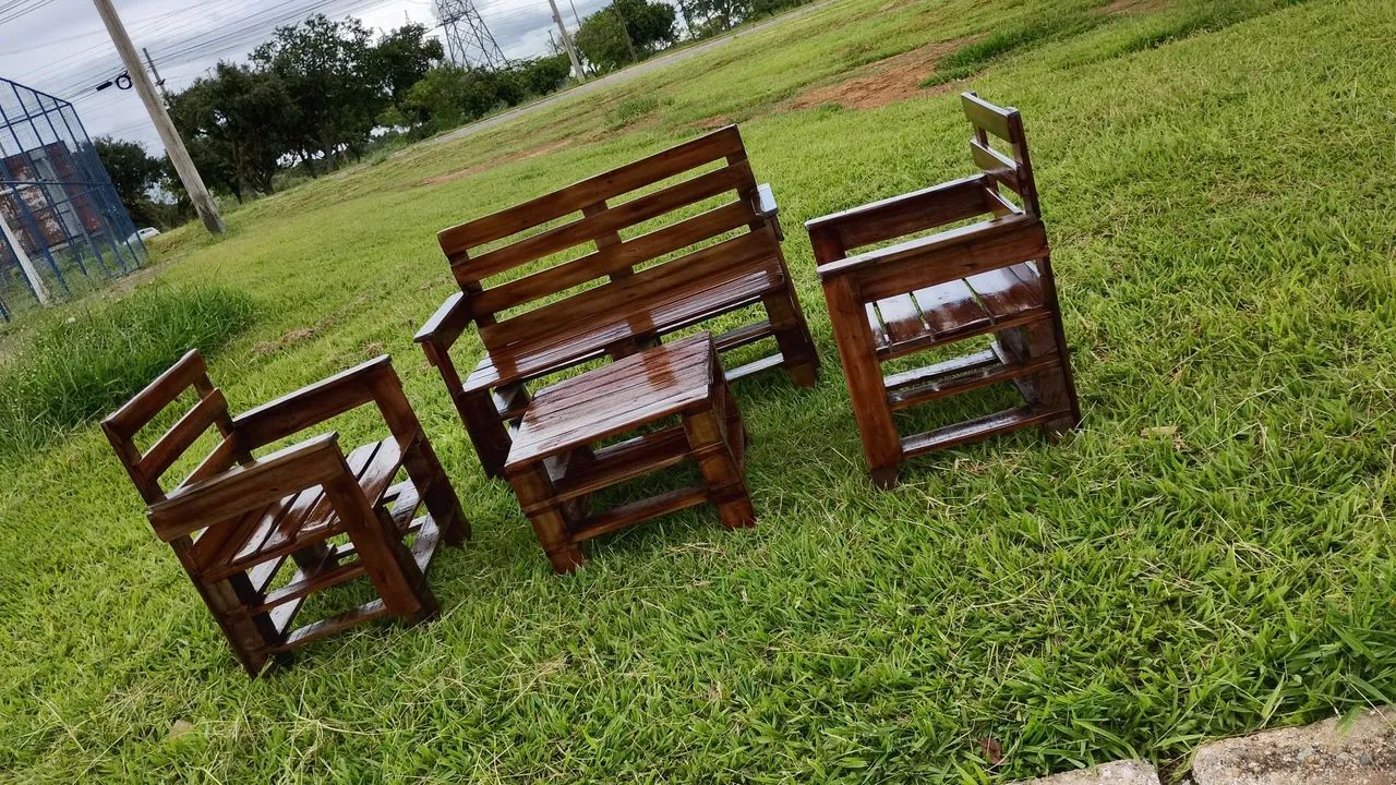 bancos em pallet , por encomenda  - Foto 3