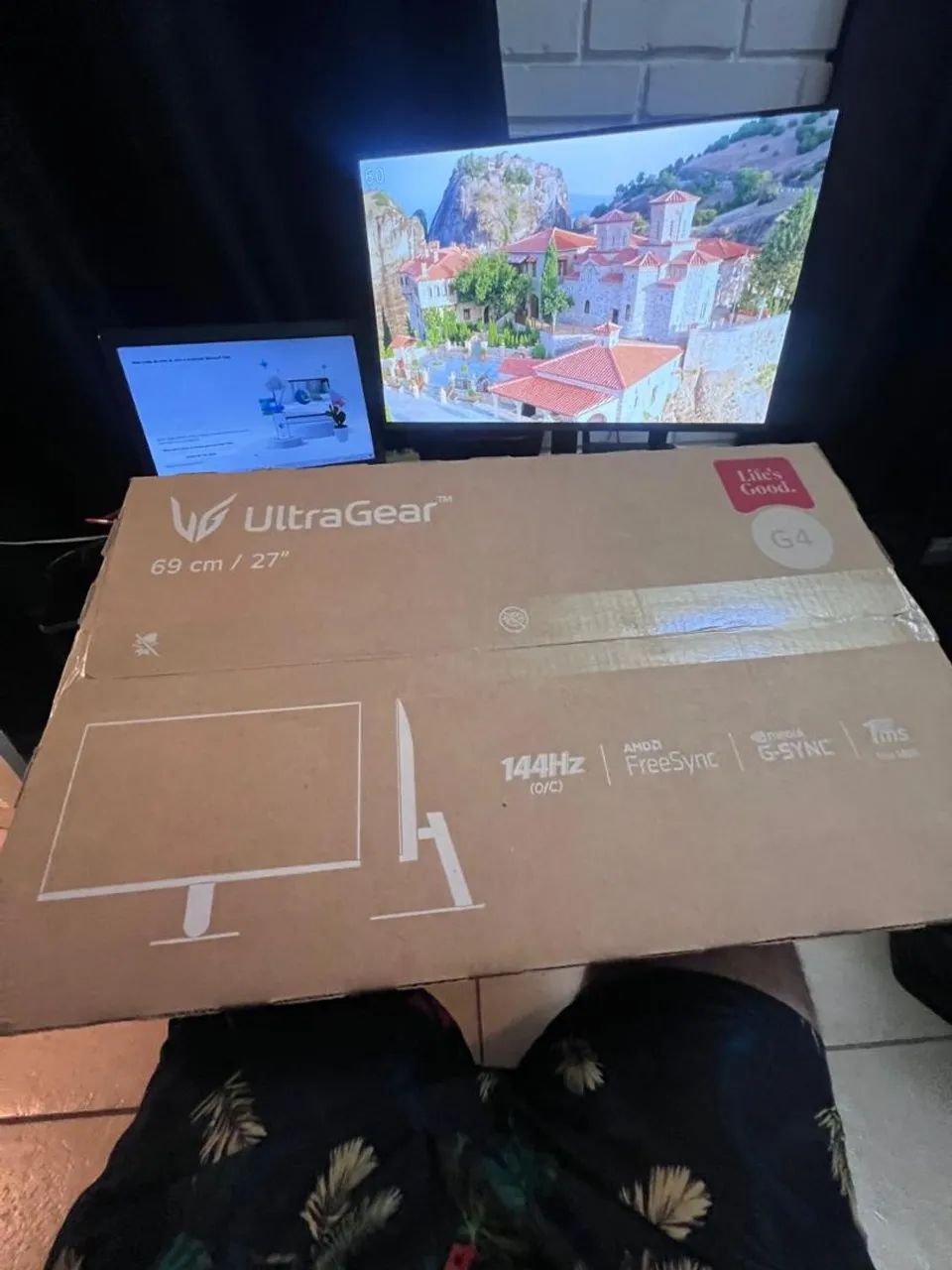Monitor gamer LG UltraGear, 144hz, 27 polegadas. 1 mês de uso, caixa/nf ...
