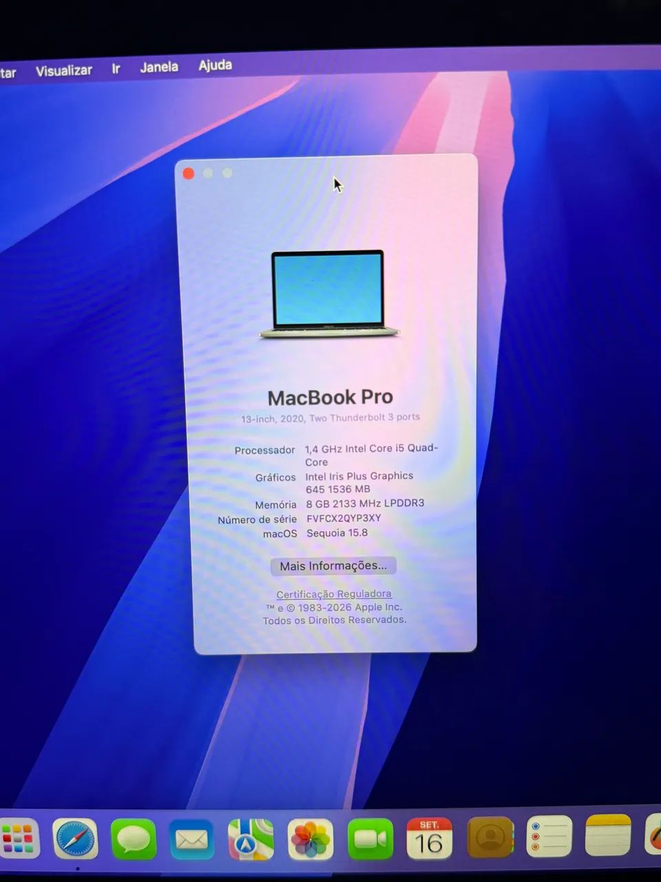 MacBook Pro 2020 Intel i5 8GB + 256GB NOVO - Notebooks - Buritis