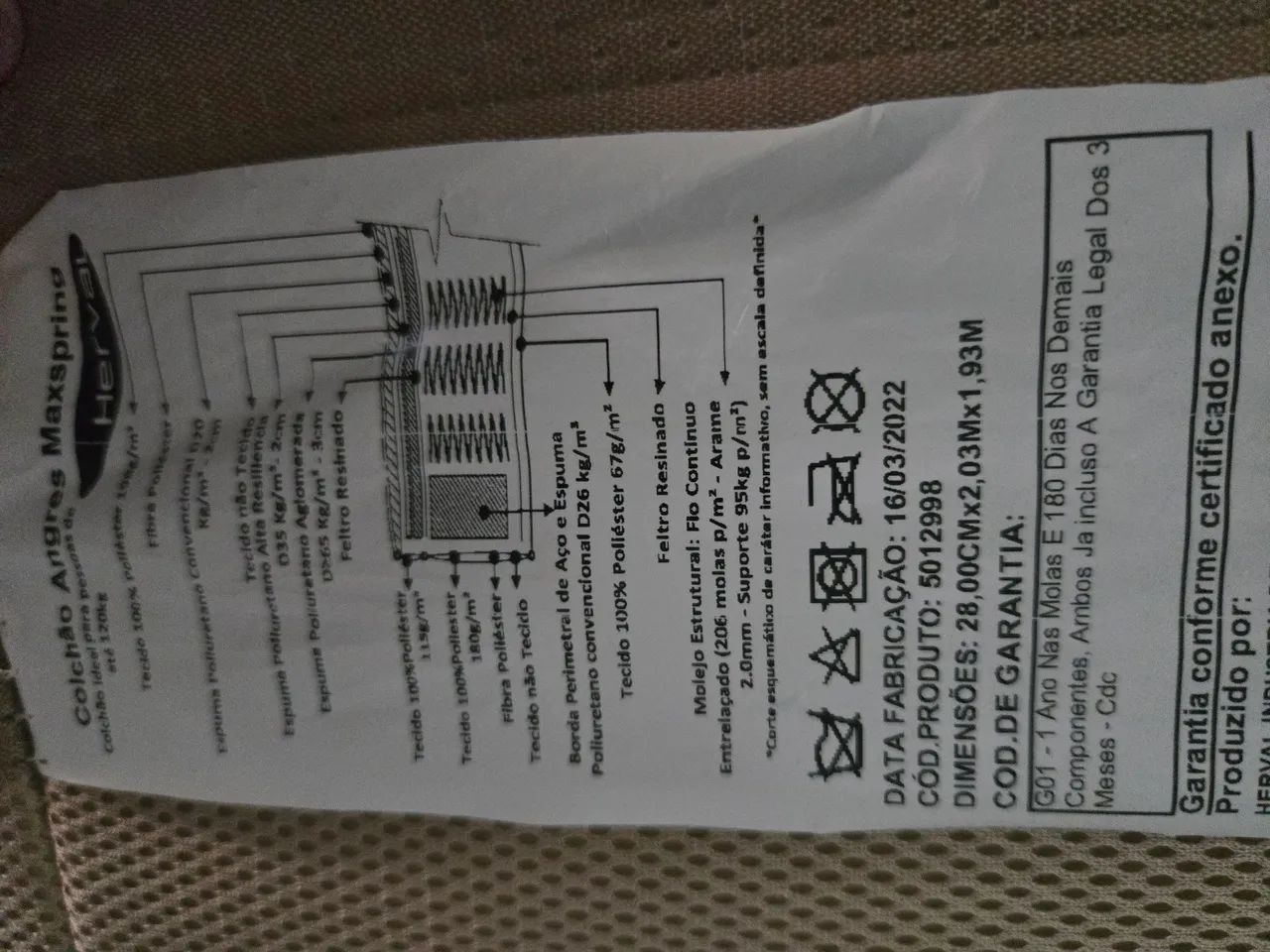 Cama super King com cabeceira e baú - Foto 5