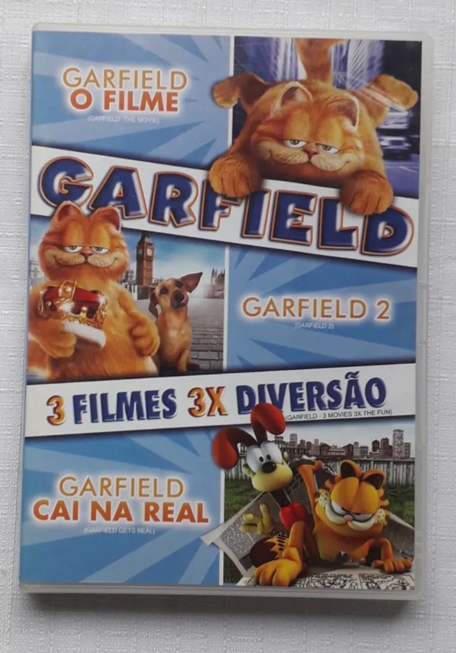 Dvd Garfield - 3 Filmes (original)