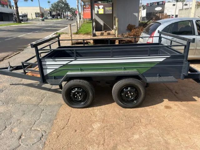 REBOQUE CARRETINHA 2 EIXOS NOVO - Foto 5