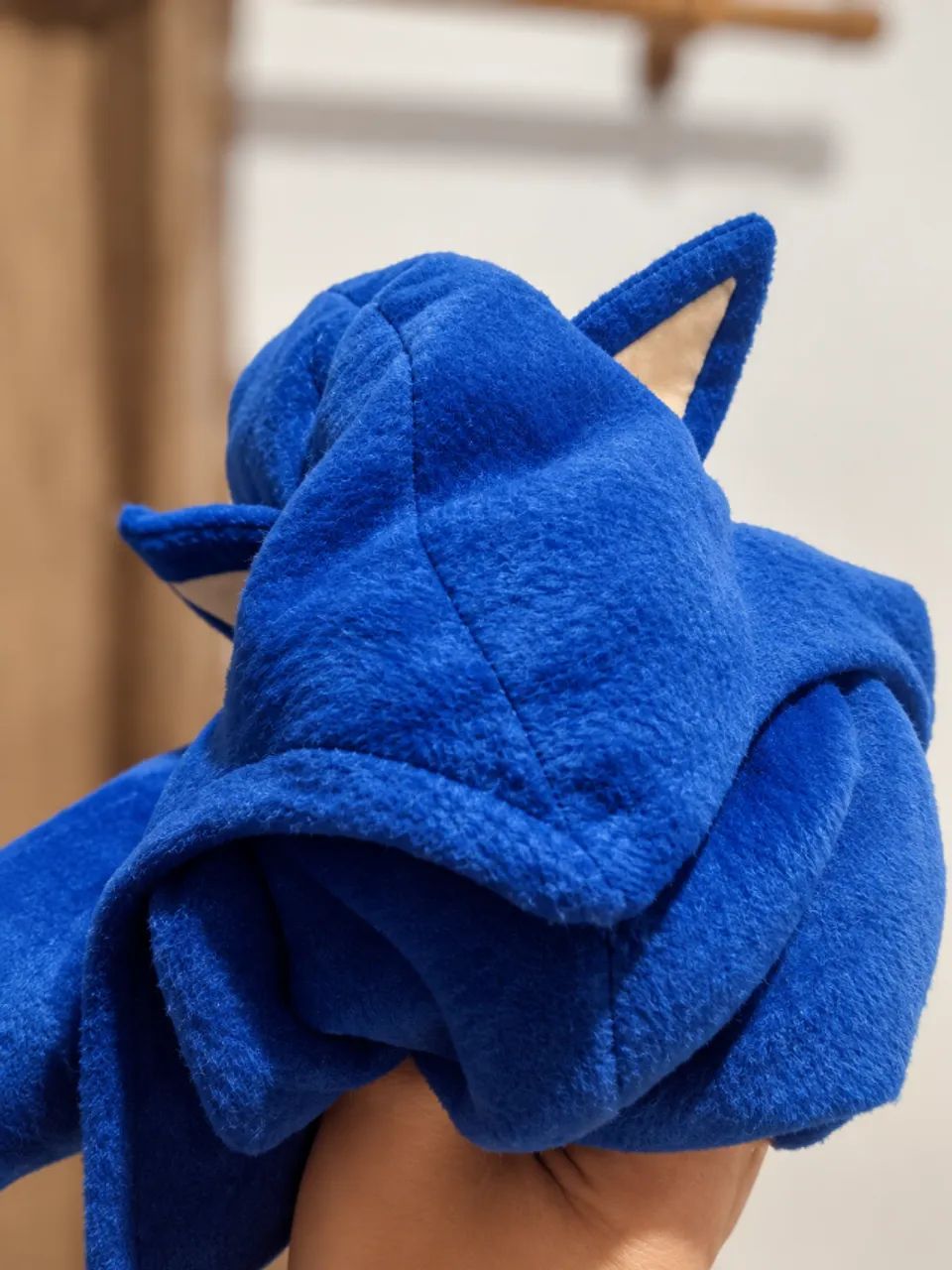 Touca Sonic cosplay com espinhos e rosto aberto - Foto 2