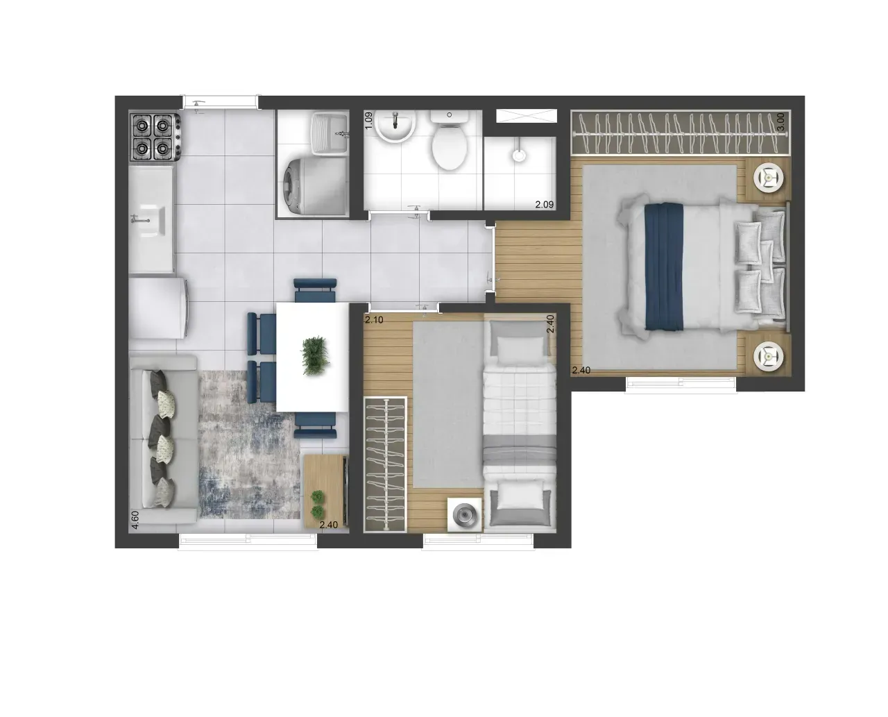 PLANTA 32m²