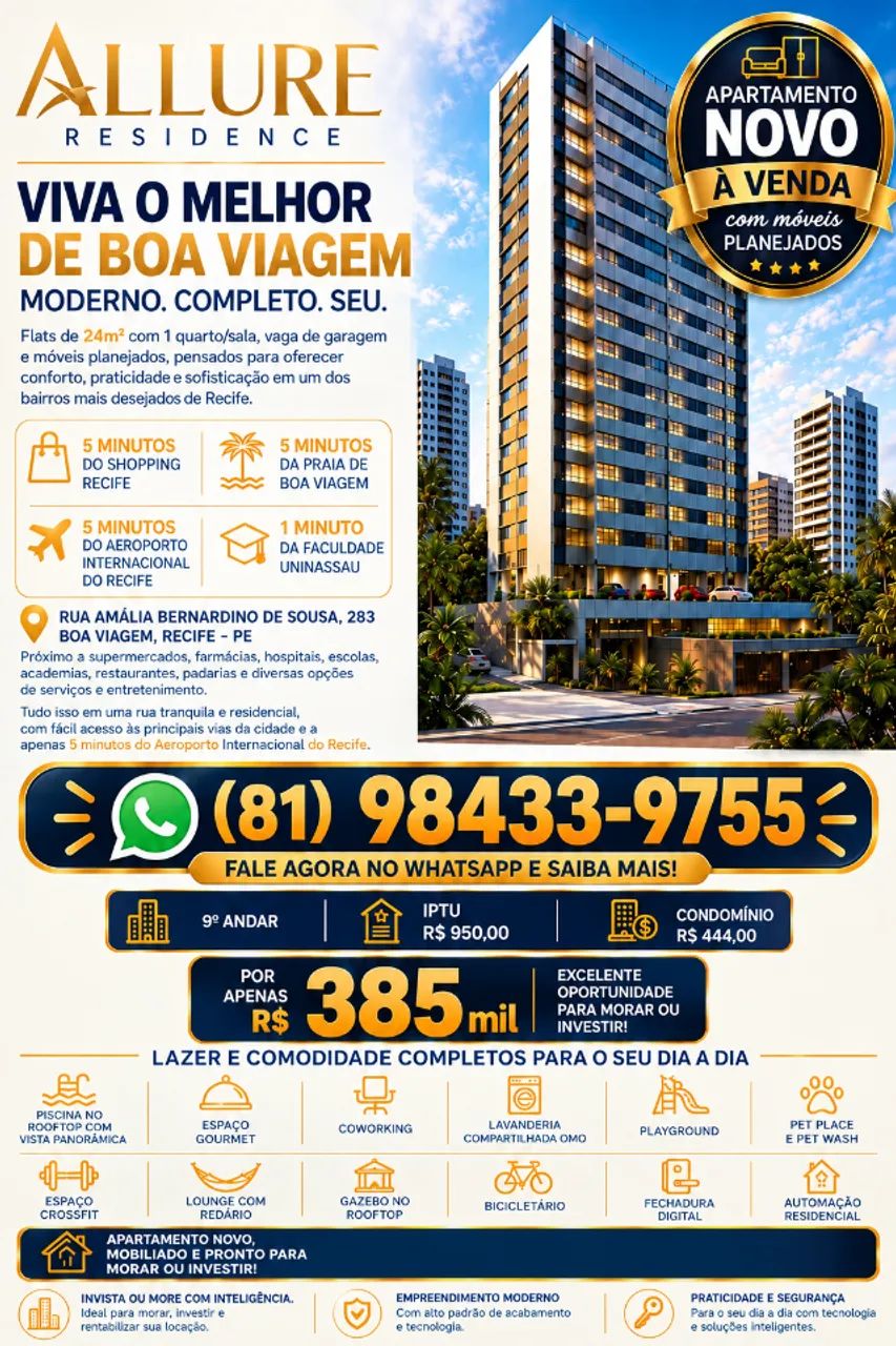 Apartamento em Boa Viagem 