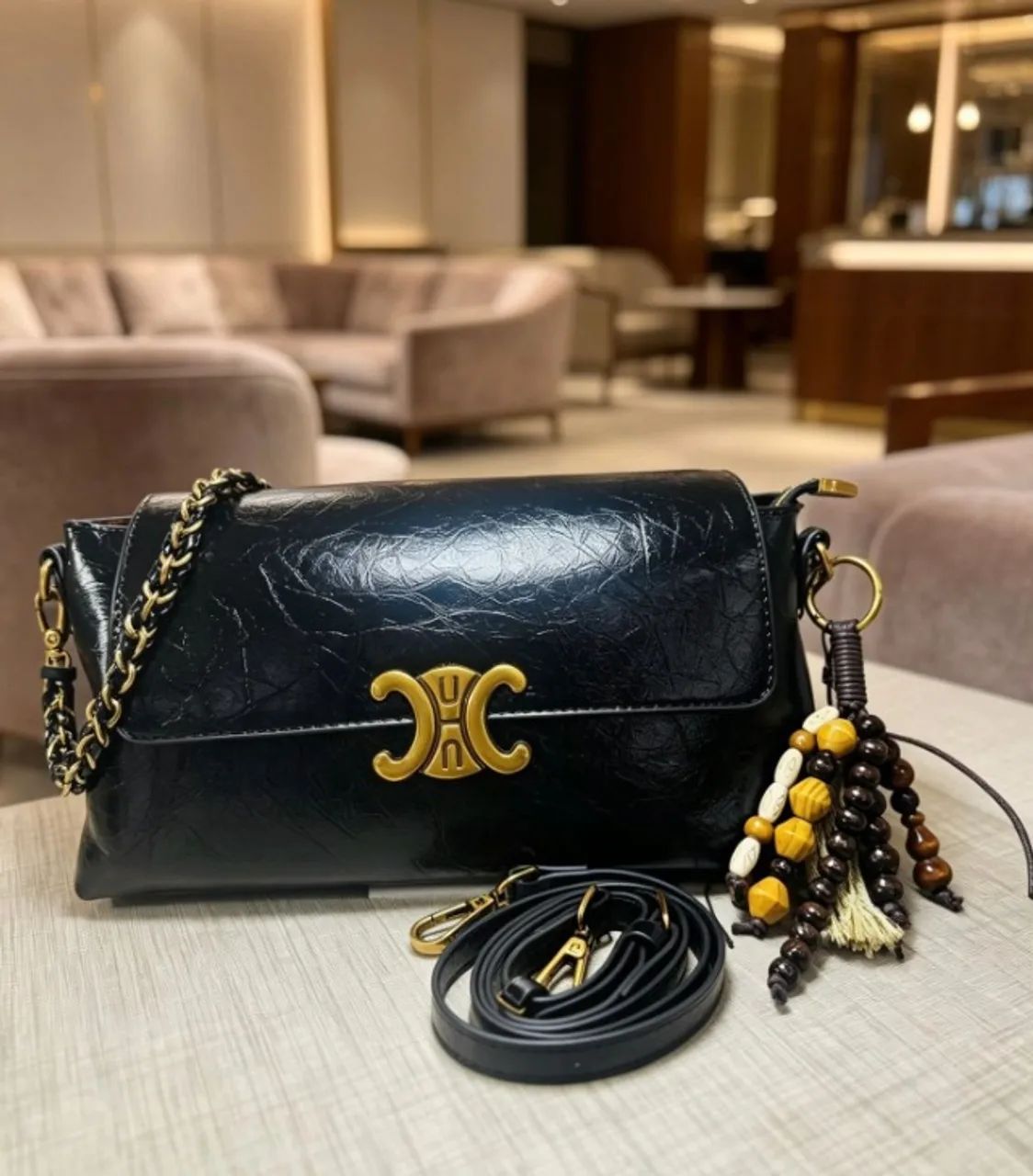 Bolsa Feminina Importada Premium com Alça de Ombro e Transversal