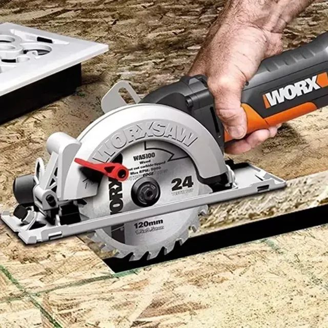 Serra Circular Compacta 500W 120mm WX439 Worx - Foto 4