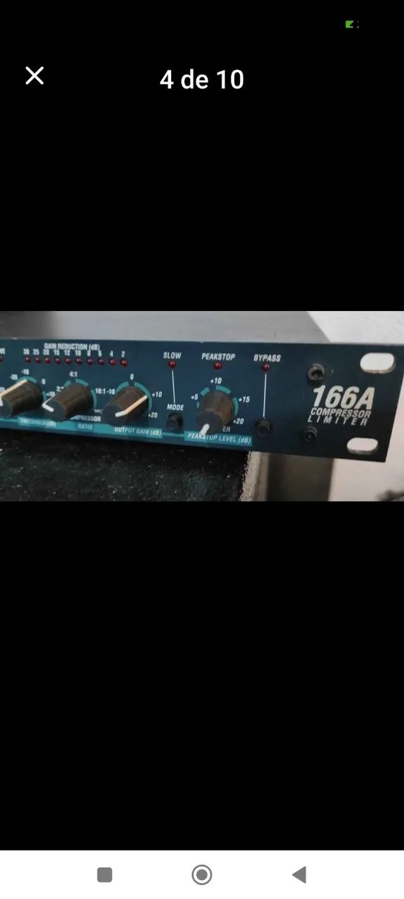 compressor DBX 166A novissimo XLR 110V qualidade imcomparavel dbx