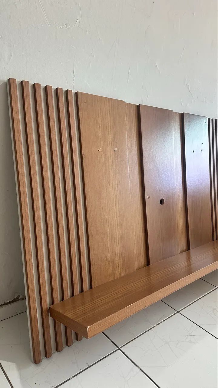 PAINEL DE TV RIPADO 100% MDF - LINDO E SOFISTICADO - Foto 3