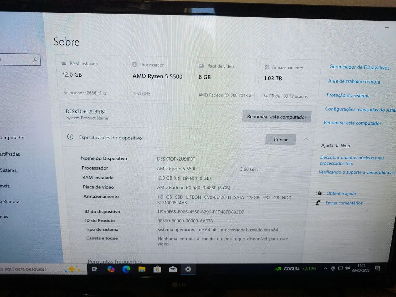 PCGamer Ryzen 5 - NAO ENVIE OFERTA! - Foto 2