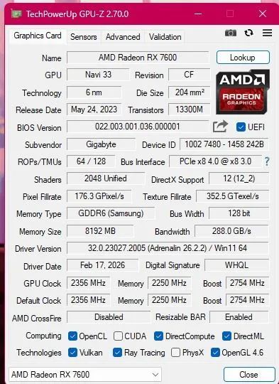 Rx 7600 oc gigabyte  - Foto 2