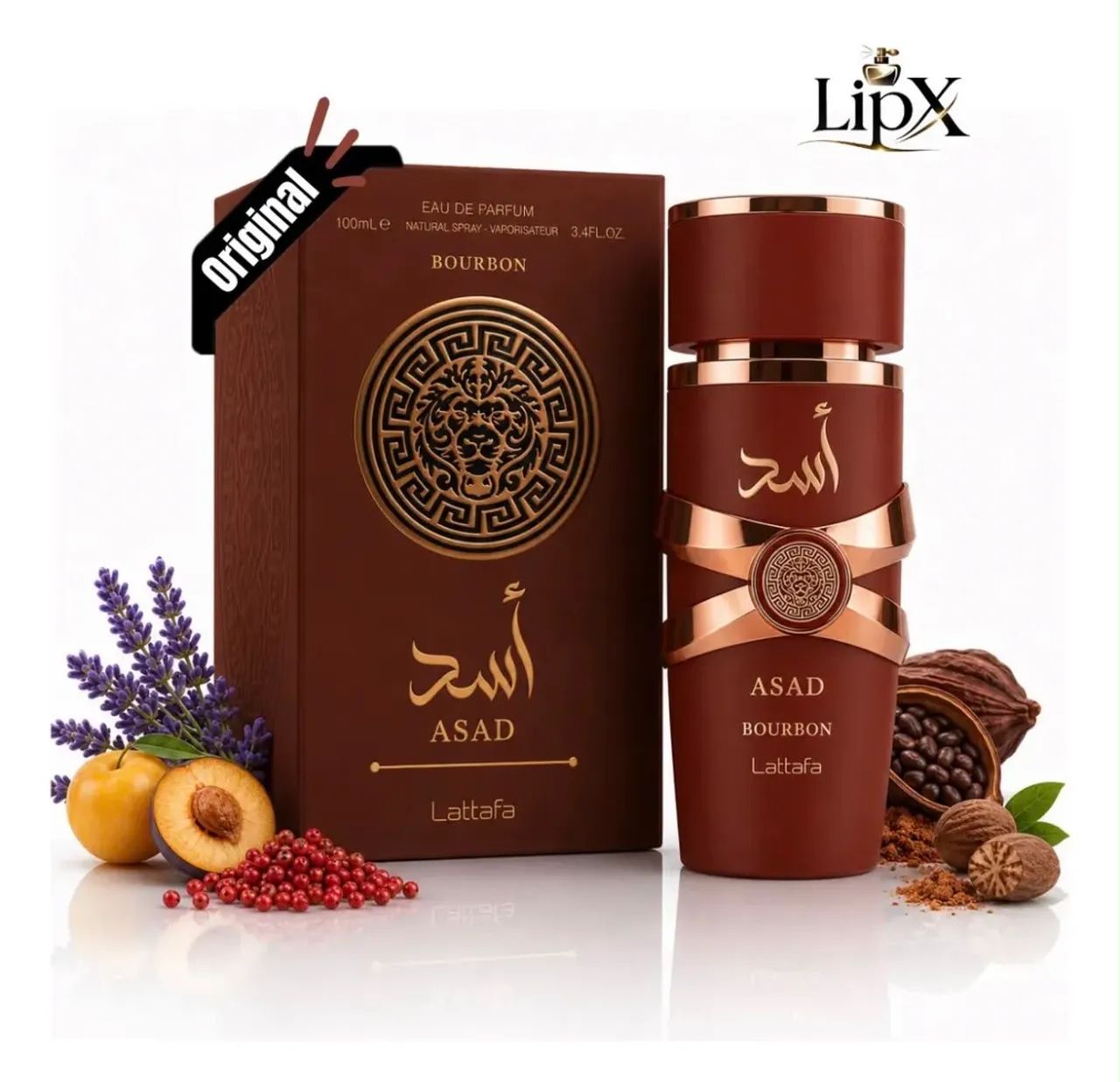 Perfume Árabe Asad Bourbon 100ml Lipx - Foto 4