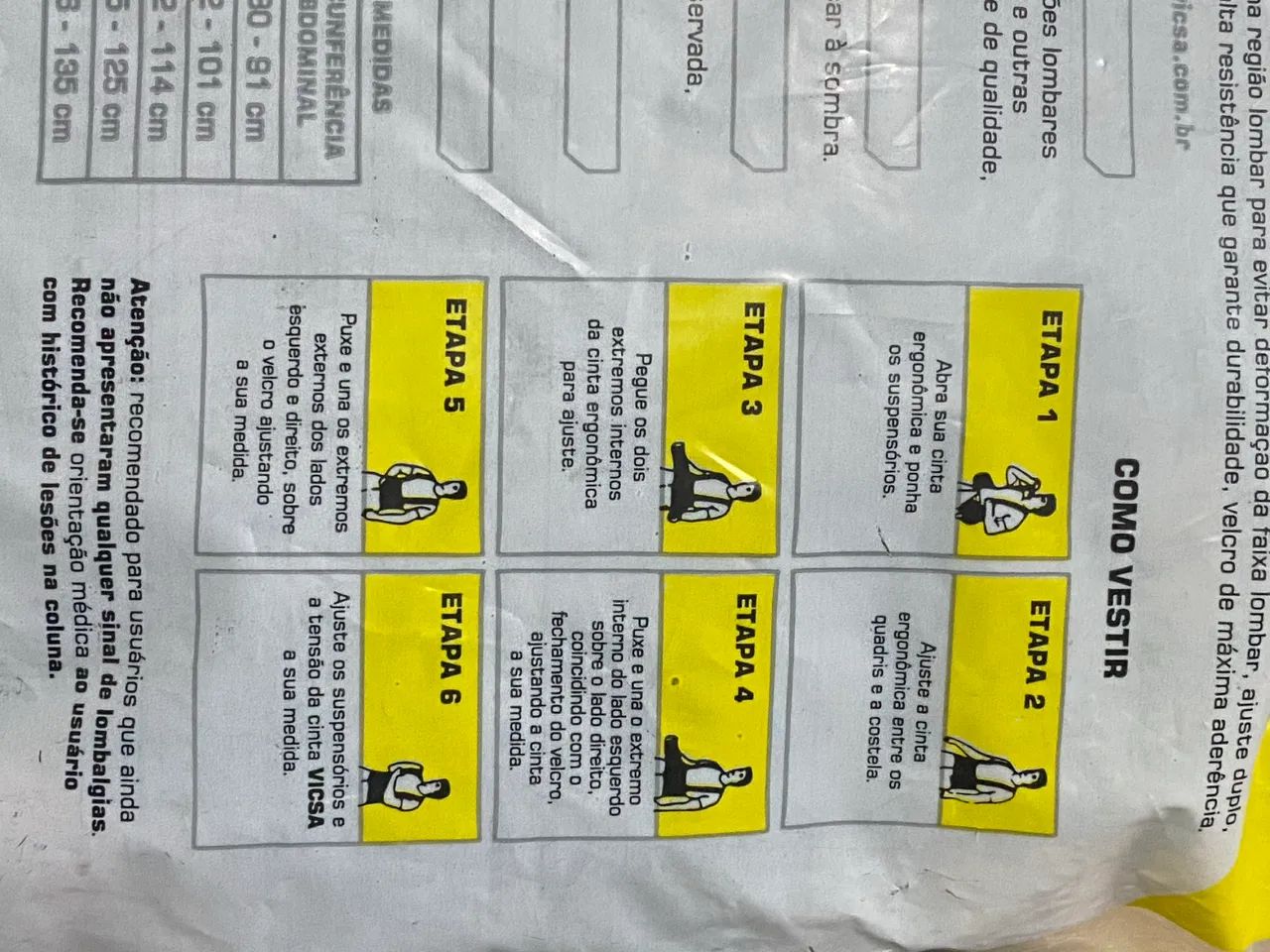 Cinta Ergonômica Vicsa - Foto 3