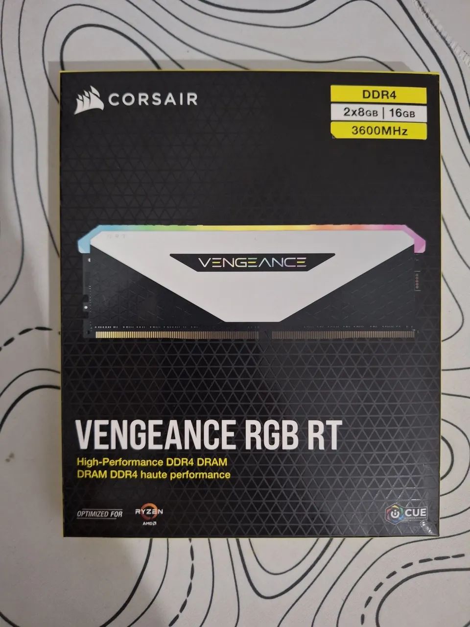 MEMÓRIA RAM CORSAIR VENGEANCE RT RGB 16GB (2x8) 3600MHz DDR4
