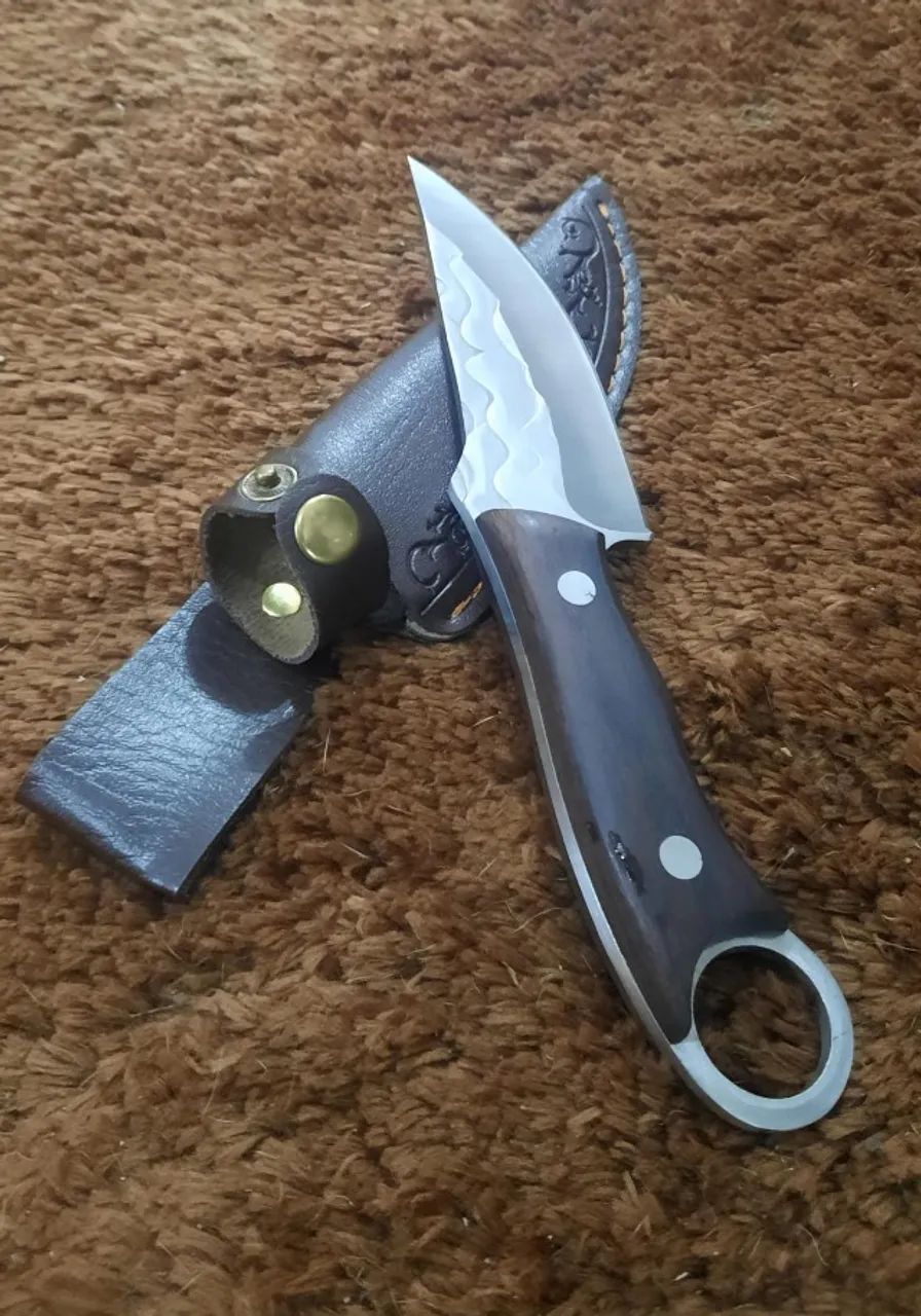 Faca artesanal tipo EDC em aço inox 420 - Foto 2