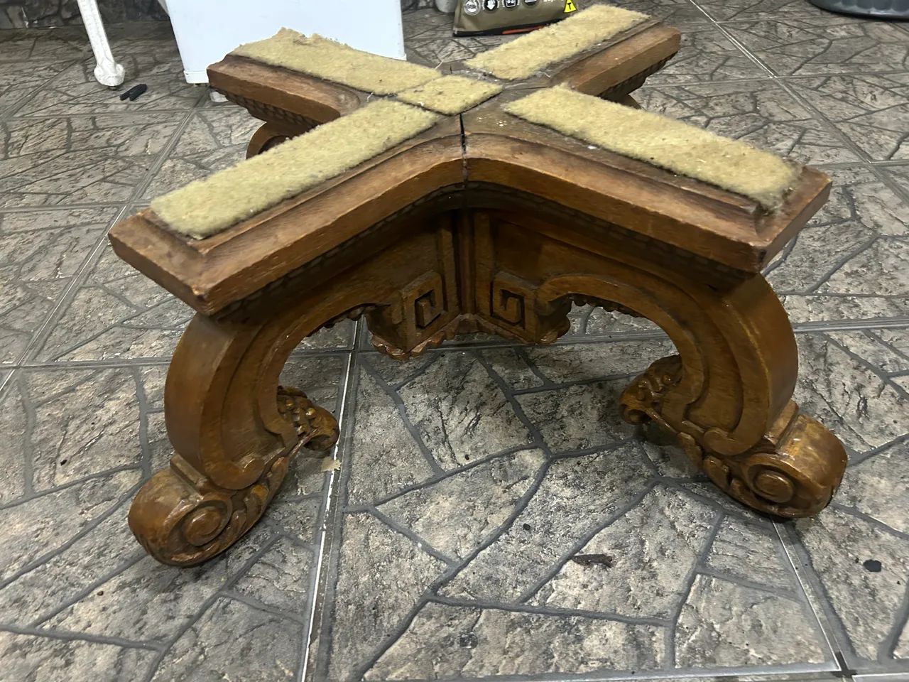 Base para mesa de centro madeira maciça 