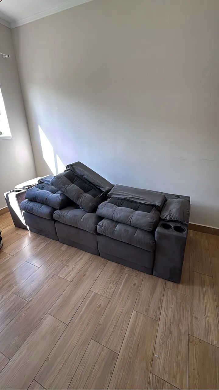 Sofá com porta copos e carregador embutido  - Foto 2